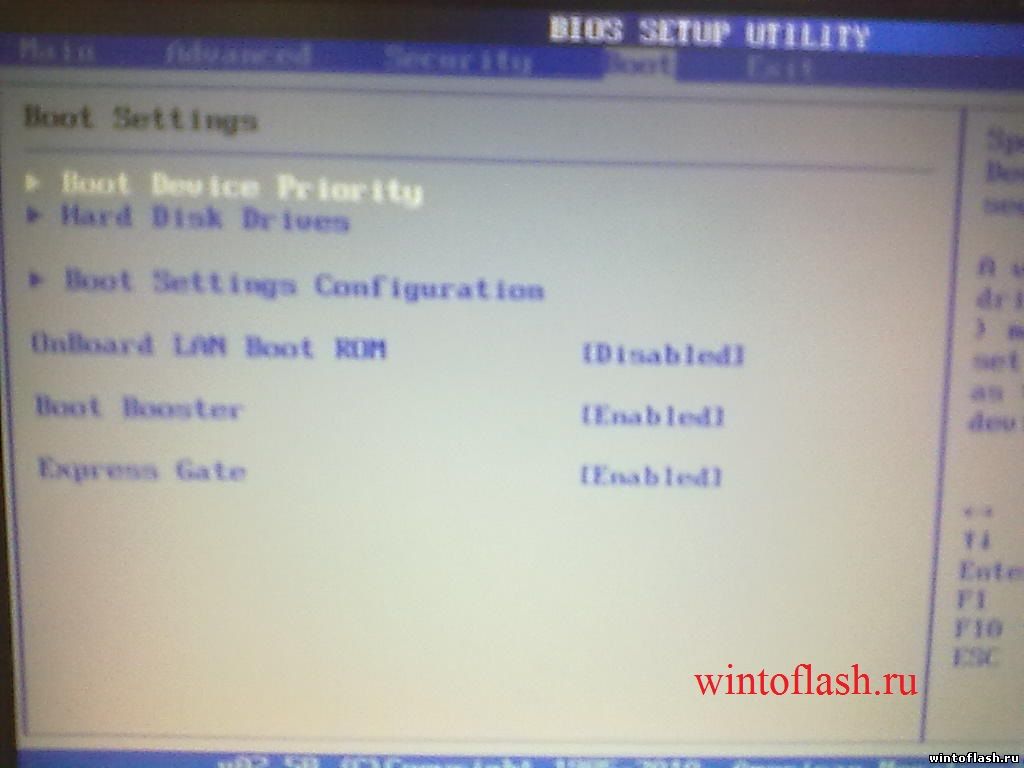 Boot asus EEE PC 1011PX