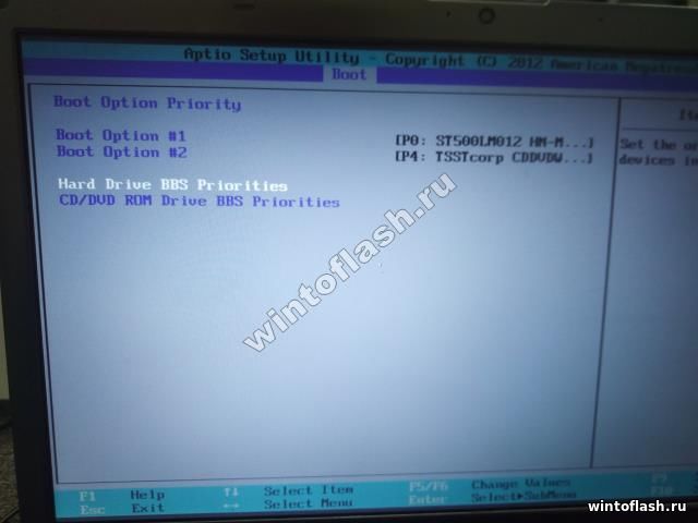 Samsung NP350V5C Boot Device Priority